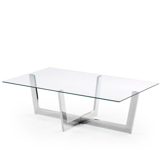 Стеклянный журнальный стол Plum 120х70 см | La Forma | Испания | Купить в Hallberg.ru