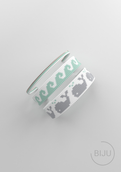 Схема PEYOTE, Схема браслета мозаичное плетение, узор из Miyuki Delica 11/0, файл PDF, №165