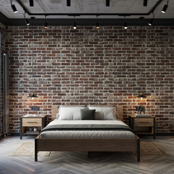 Прикроватная тумба DIWO Элиста дуб крафт золотой, черный