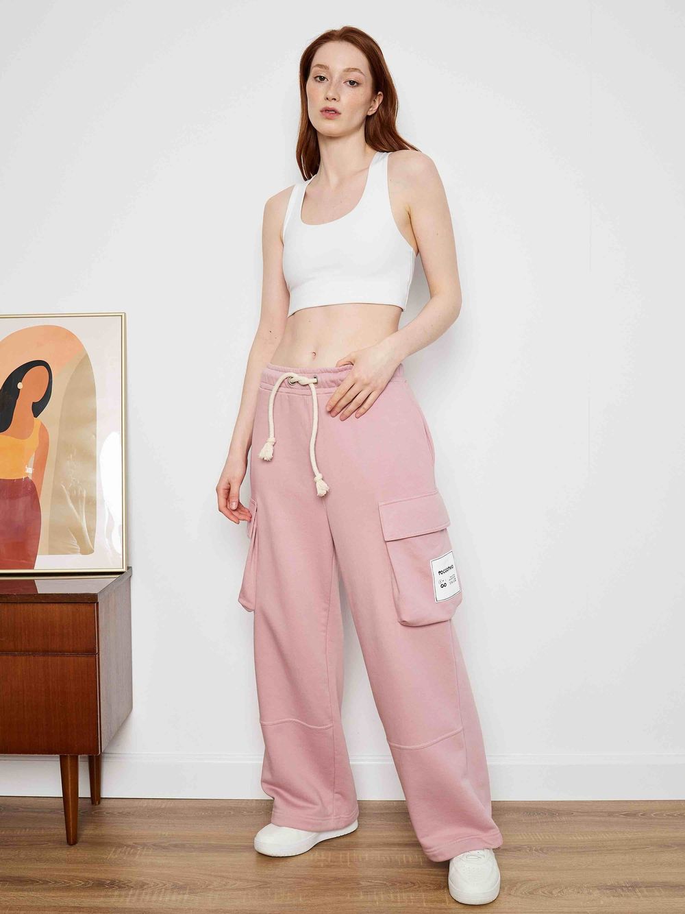 Брюки Toccotwo Карго Розовые