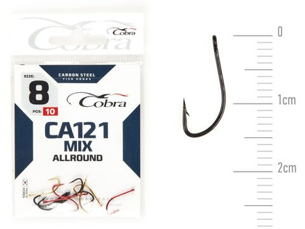 Крючки Cobra Allround MIX сер. CA121 разм. 008 10шт.