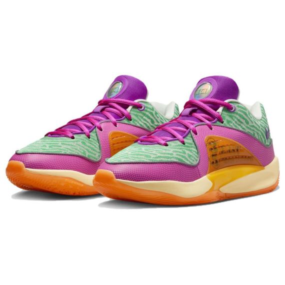 NIKE KD 16 Баскетбольные кроссовки Низки Зеленые Розовые Мужские