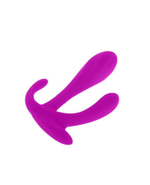 Лиловый силиконовый тройной стимулятор Edgar