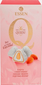 Конфеты Q Сливочная начинка миндаль и кокос 150г