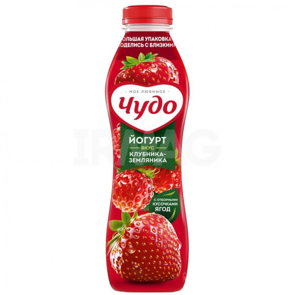 Йогурт Чудо "Клубника-Земл" 1,9% 680гр