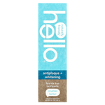 Hello, отбеливающая зубная паста без фторида против зубного налета, натуральная перечная мята, 133 г (4,7 унции)