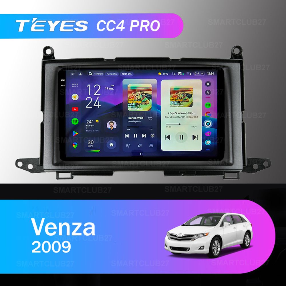 Teyes CC4 Pro 9 (8/128gb) Toyota Venza 2009г plus