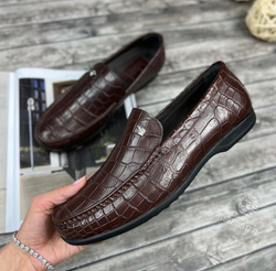 Мокасины из кожи крокодила Stefano Ricci