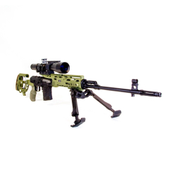 Тактический комплект (приклад, цевье) СВД, Тигр, TG3, алюминий, CNC Guns Custom
