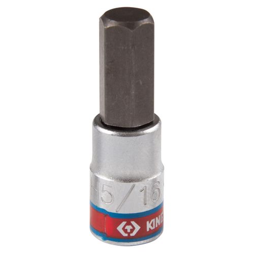 KING TONY (203510S) Насадка (бита) торцевая 1/4", Hex, 5/16", L = 37 мм