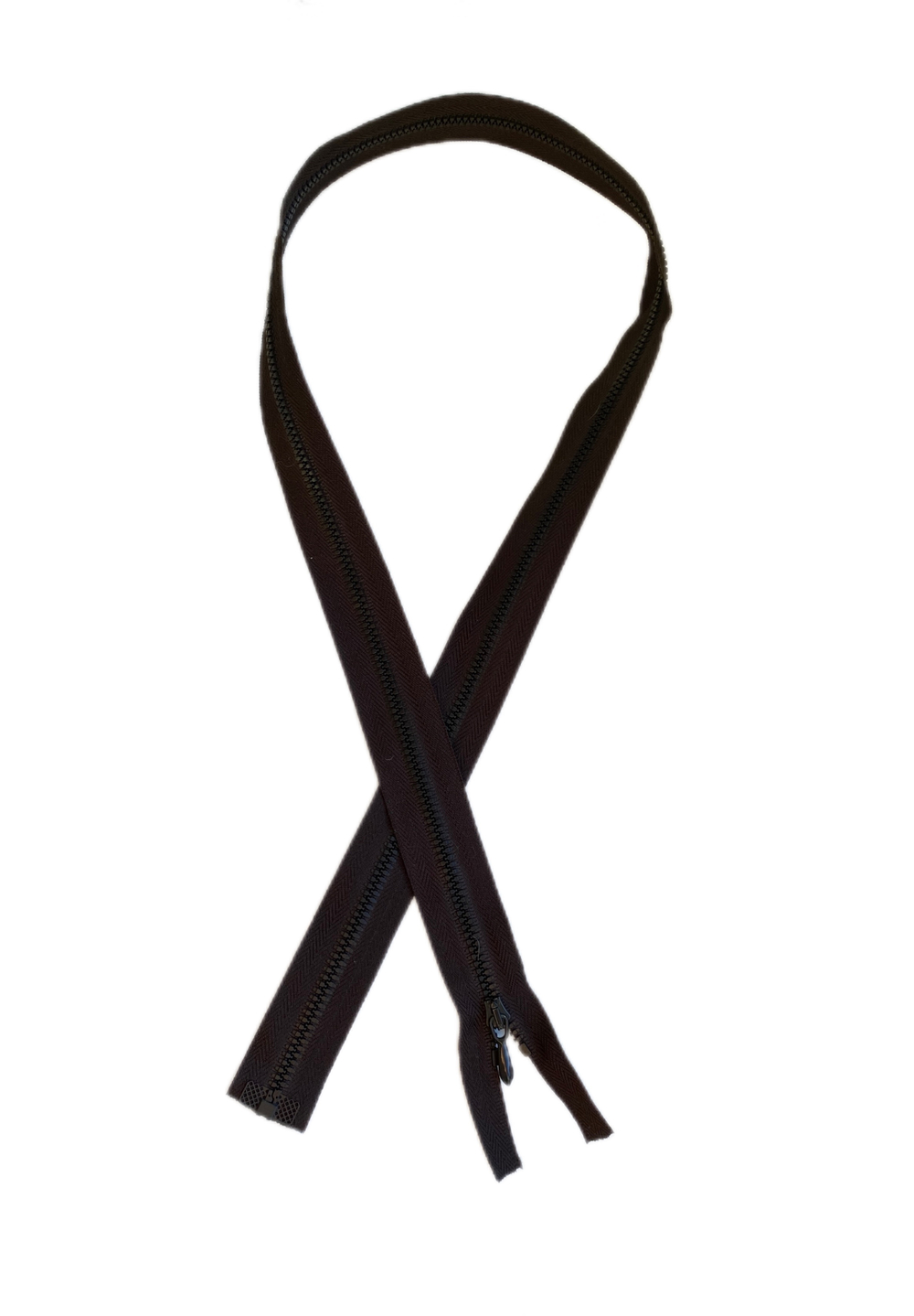 Застежка молния разъемная т-4 35 см темно-коричневый