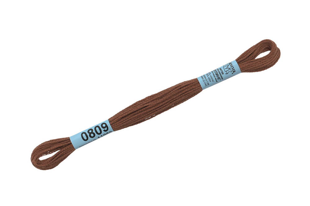 Мулине "Gamma", 100% хлопок, 8 м, №0809
