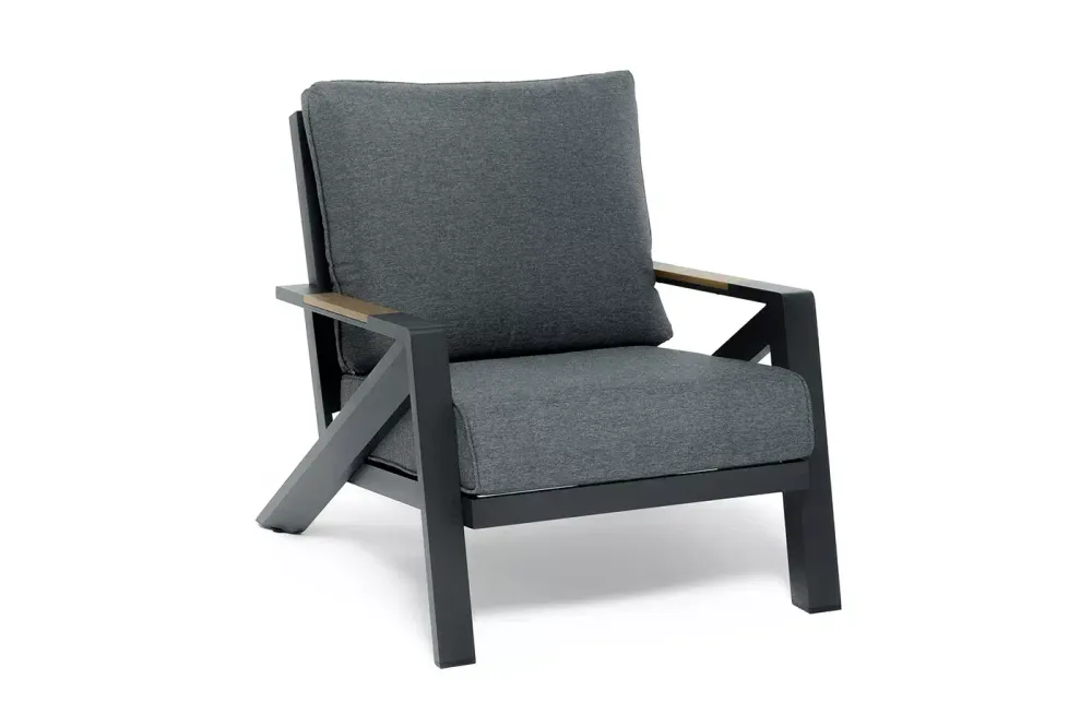 "Лотос" лаунж-зона 5-местная из алюминия, цвет темно-серый