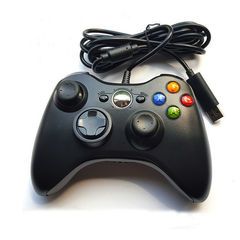 Джойстик проводной Wired Controller для Xbox 360 (Черный)