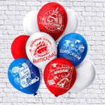 Воздушные шары БиКей с рисунком Праздник выпускной, 25 шт. размер 12" #41633