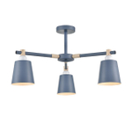 8098/3C MODERNI LN25 271 синий/синий металл, дерево/металл Люстра потолочная Е27 3*60W 220V ROSALINA