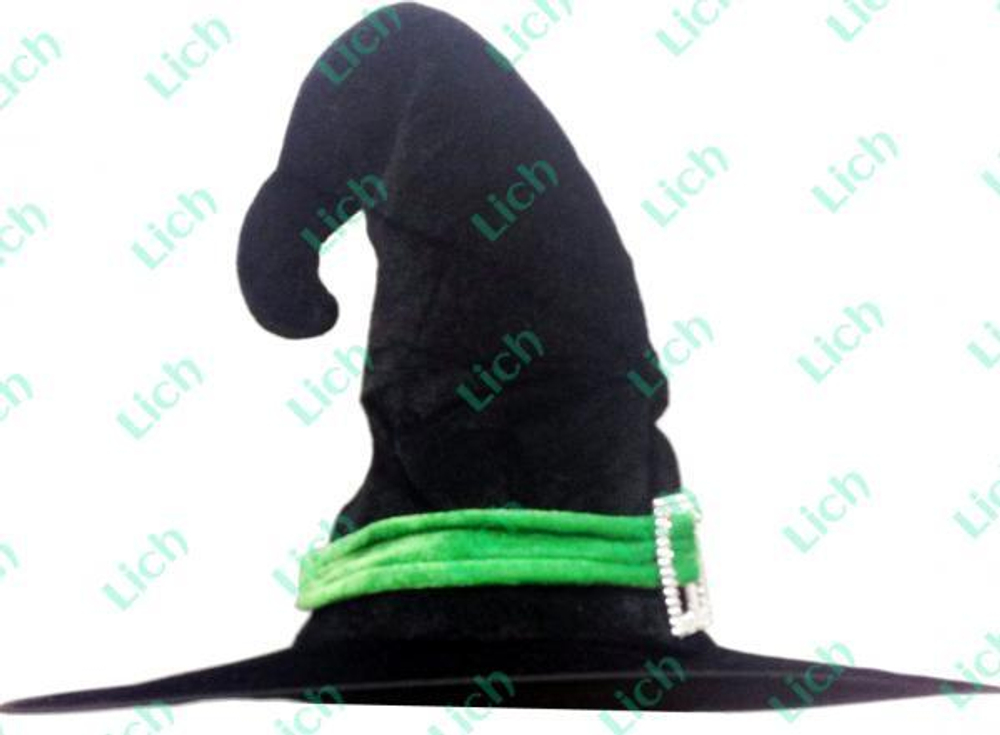 Колпак ведьмы с лентой (загнутый)