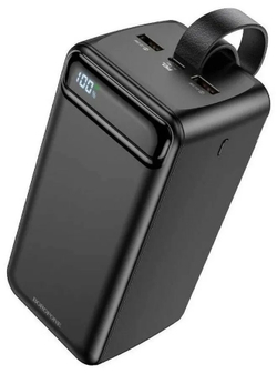 Внешний аккумулятор Borofone BJ14D 50000 mAh (22.5W, QC 3.0, PD, 2USB, MicroUSB, Type-C, LED) Черный