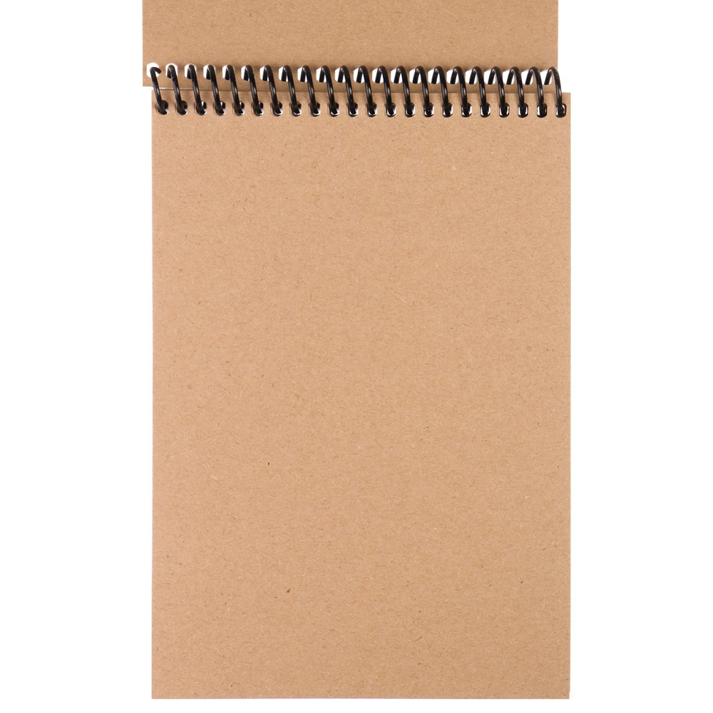 Скетчбук А5 50л., "Чешуя", 78 г/м2, Миленд, спираль, матовая ламинация, выб. лак, жёсткая подложка, крафт бумага