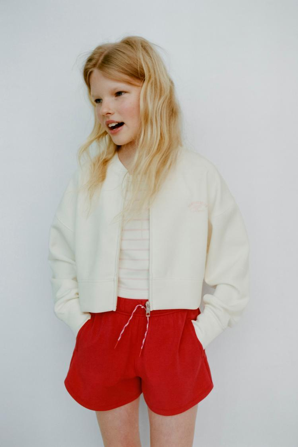 ZARA ШОРТЫ ИЗ СМЕСОВОГО МОДАЛА, КРАСНЫЙ