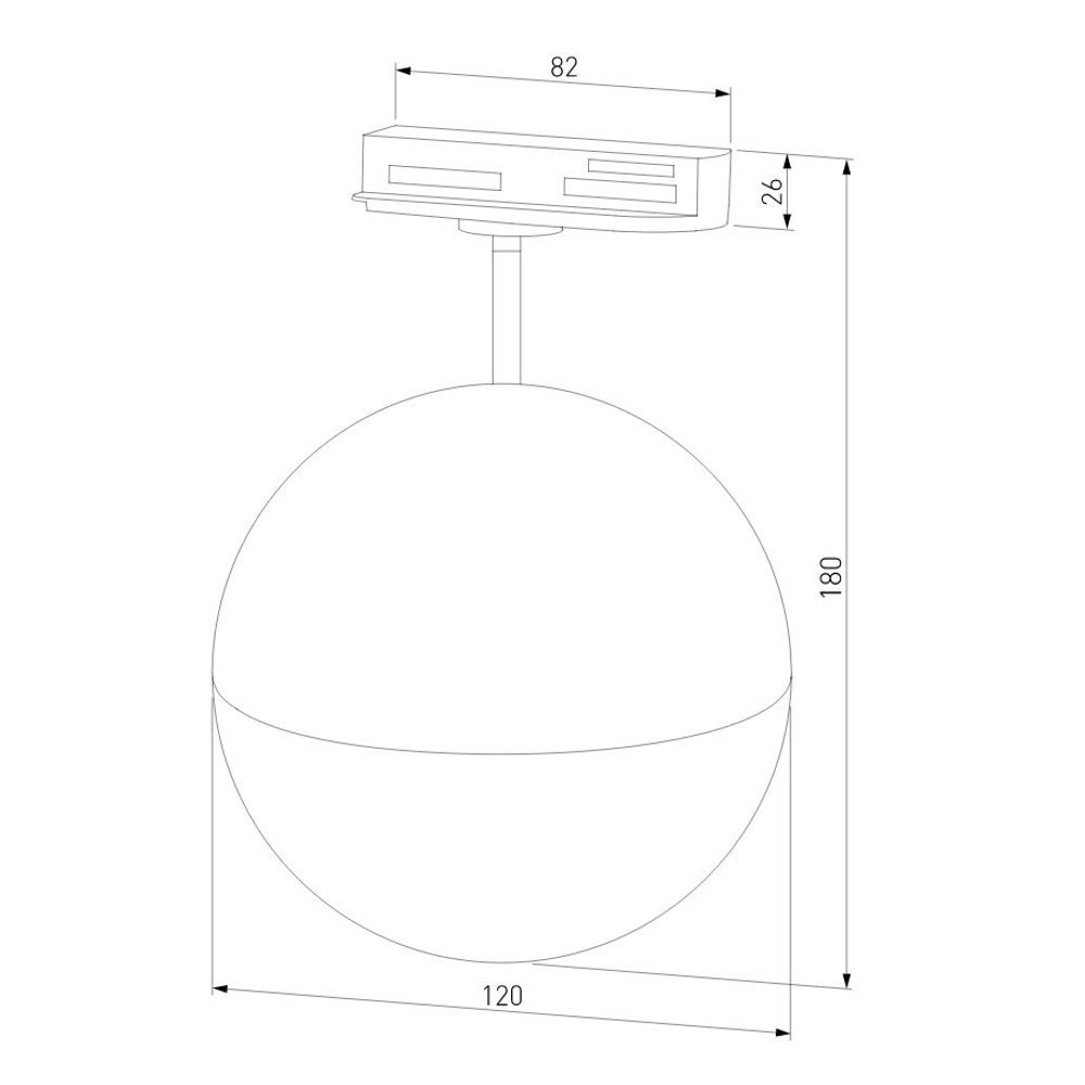 Трековый светильник Elektrostandard Glob GX53 черный MRL 1015 a053136