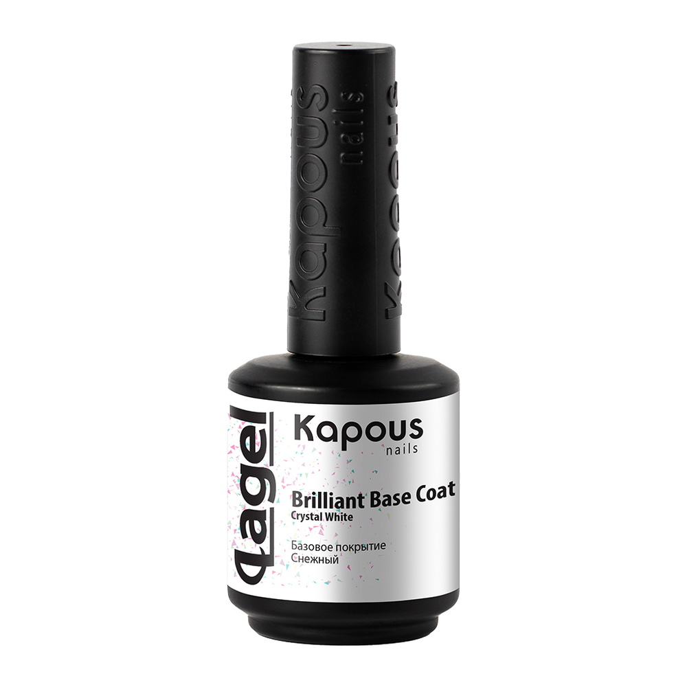 2 Kapous Professional Nails Покрытие базовое, Снежный , 15мл
