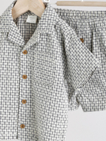 Рубашка и шорты в комплекте для малышей Next AA3-570, Черный, Белый