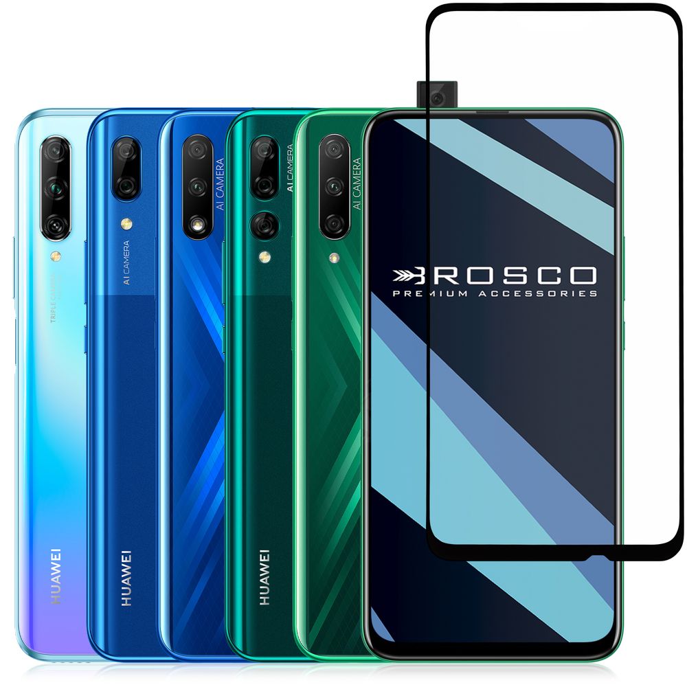 Защитное стекло ROSCO для Honor 9X;Huawei P smart Z;Honor 9X Premium;Huawei Y9s;Huawei Y9 Prime 2019 оптом (арт. HW-H9X-FSP-GLASS-BLACK)