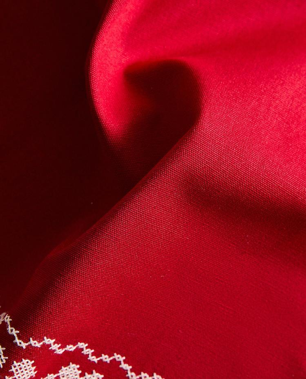 ZARA HOME СЕРВИРОВОЧНАЯ САЛФЕТКА С ВЫШИВКОЙ, КРАСНЫЙ