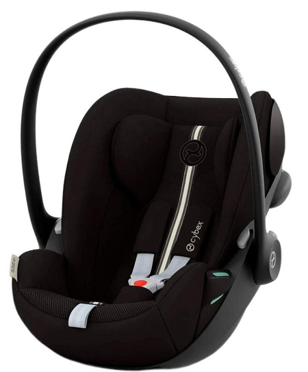 Коляска Cybex Priam IV Rosegold complete и автокресло Cloud G i-Size Moon Black Plus 3 в 1 Off White