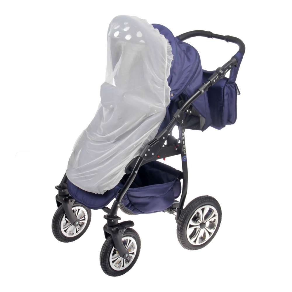 2292120 Москитная сетка на коляску универсальная, цвет белый, 80х140 см