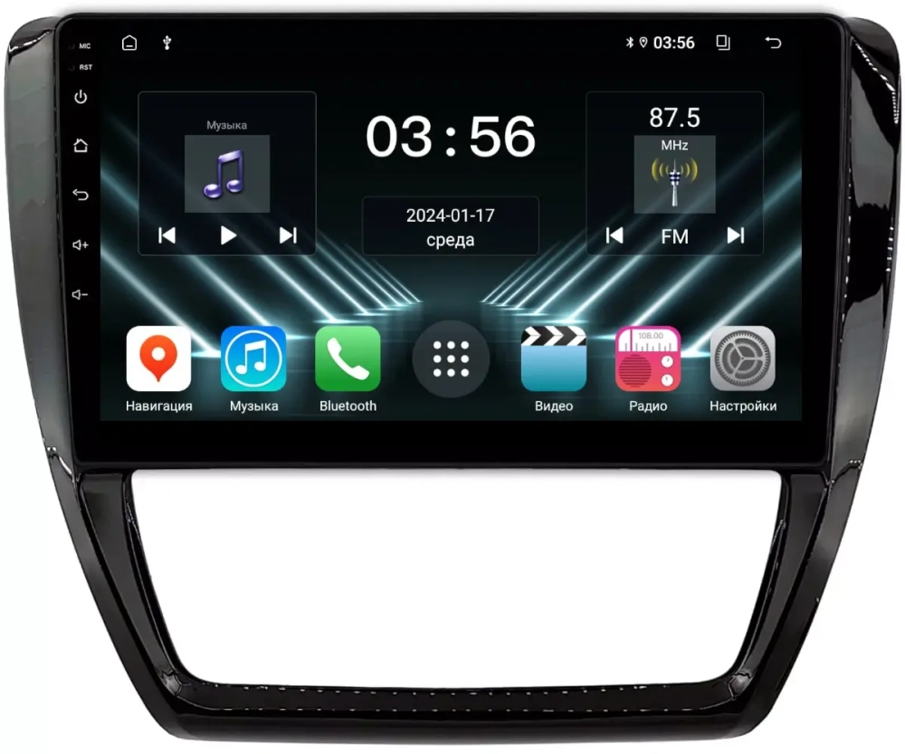 Магнитола Volkswagen Jetta 6 2011-2018 - FarCar DX3076M монитор 10" IPS на Android 13, 4+64Гб, CarPlay