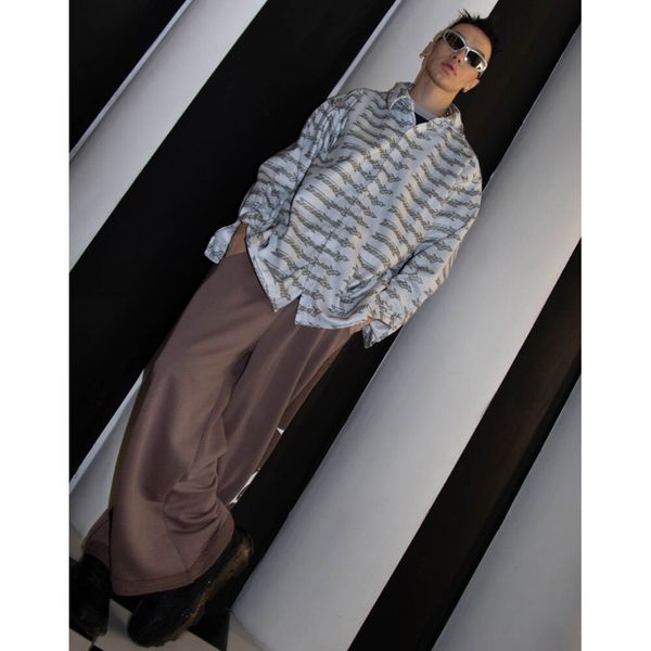 Брюки Space Широкие Пыльный Шоколад - фото 4