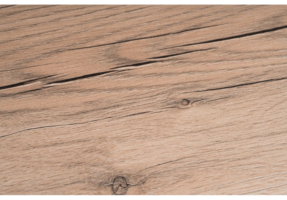 Стол Лота Лофт 120х74х75 25 мм дуб делано светлый / матовый белый