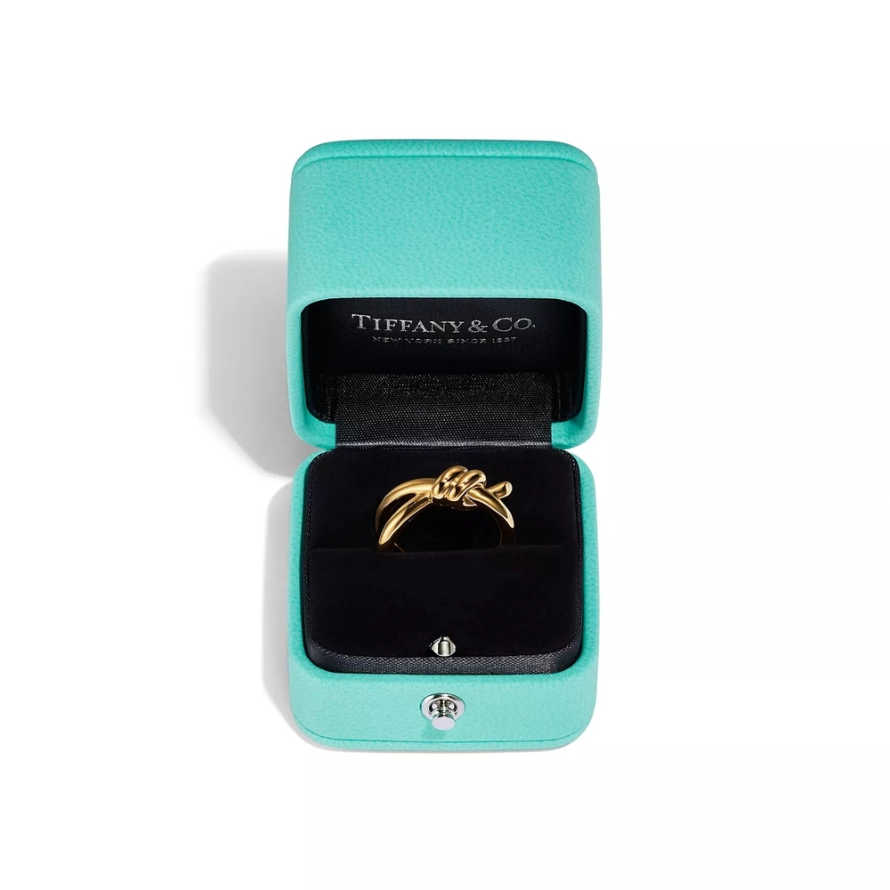 Кольцо из жёлтого золота 18k,Tiffany 💠Knot два оборота