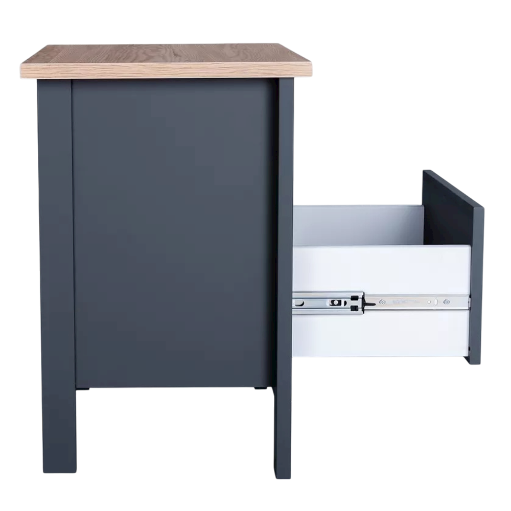 Тумба САГА, 51,2*41,4*62,2 см, серый/ясень