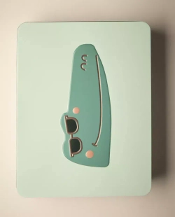 ZARA HOME МЕТАЛЛИЧЕСКИЙ ЯЩИК ДЛЯ ХРАНЕНИЯ "КРОКОДИЛ", РАЗНОЦВЕТНЫЙ