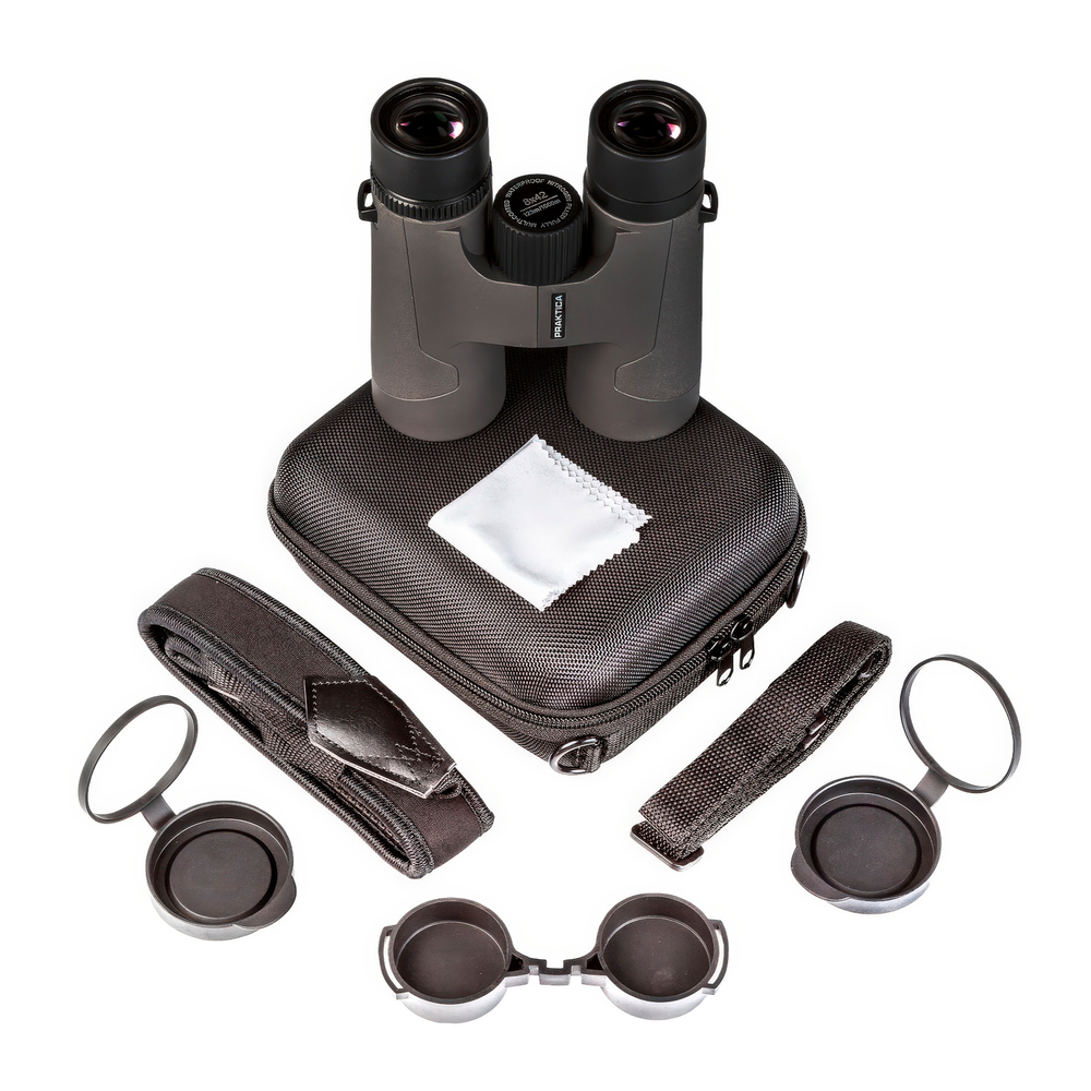 Бинокль Praktica Pioneer R 8x42 Blue - Комплект поставки