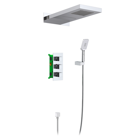 Душевая система встроенная с термостатом Petruma SX-5039/00SM Хром