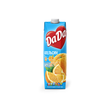 Сок натуральный Да Да апельсин 0.95 л т\п