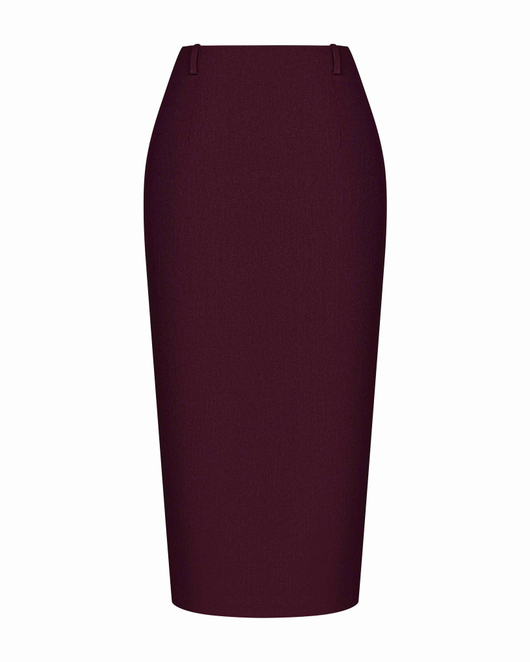 Юбка миди прямая из вискозы