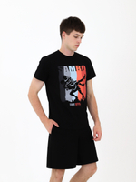 Футболка для САМБО черная мод.2