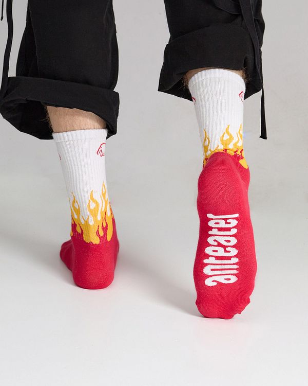 Носки Fire красные - фото 3