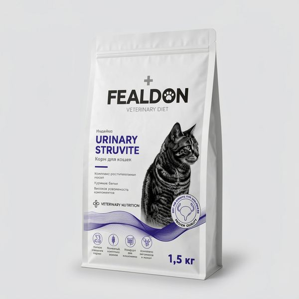 Сухой корм для кошек Fealdon URINARY STRUVITE