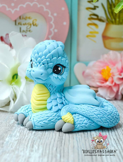 Силиконовая форма Дракончик чешуйка