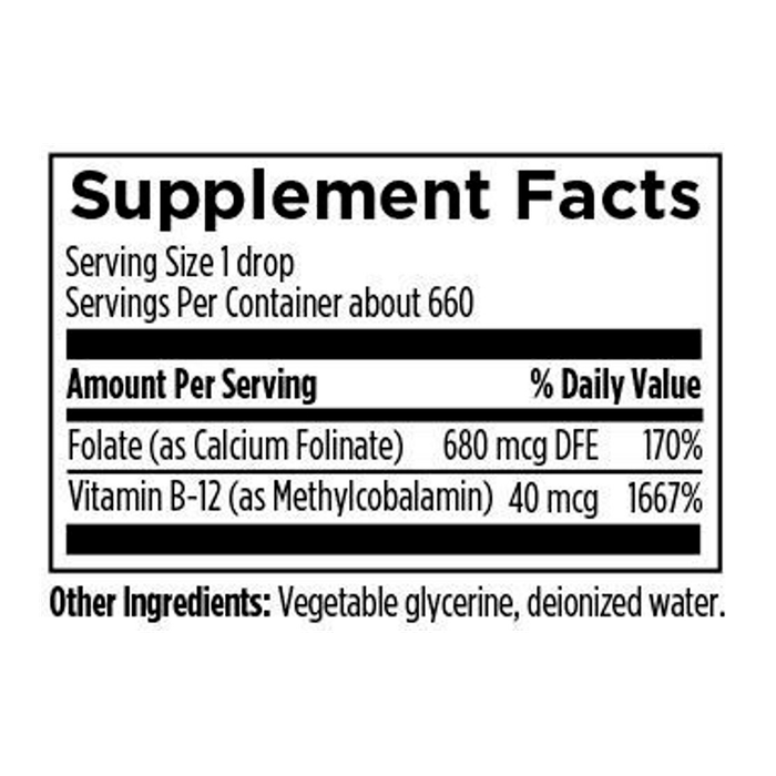 Фолат в жидкой форме, Super Liquid Folate, Designs For Health, 30 мл 2