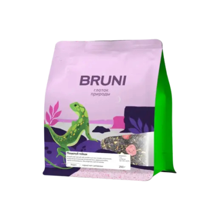 Поцелуй гейши ТМ BRUNI чай черный с добавками 250 гр