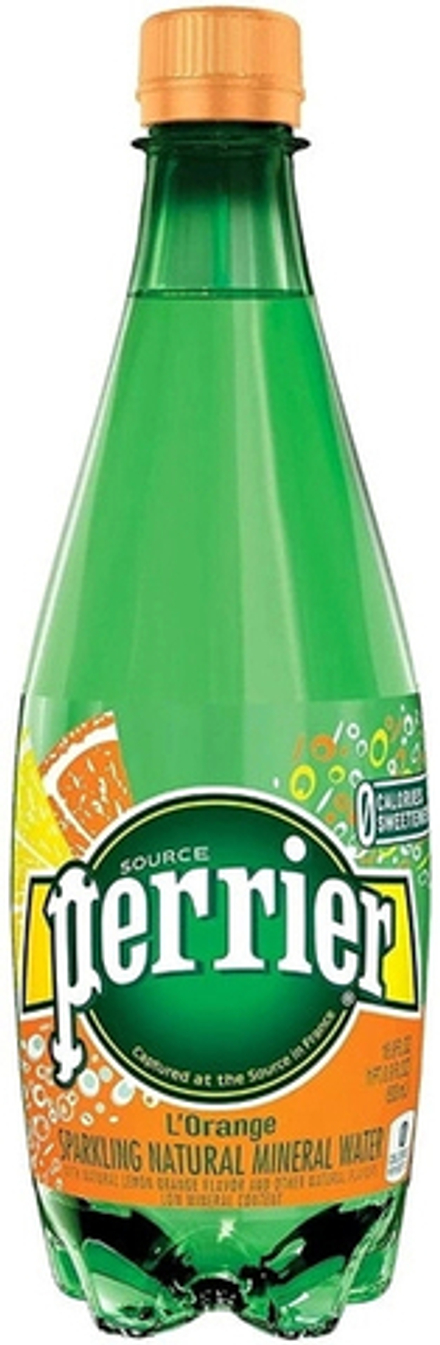 Вода природная минеральная Перрье Апельсин / Perrier Orange 0.5 - пластиковая бутылка