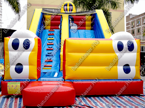 Детский надувной батут-горка "Зайка" 8*5*6 м