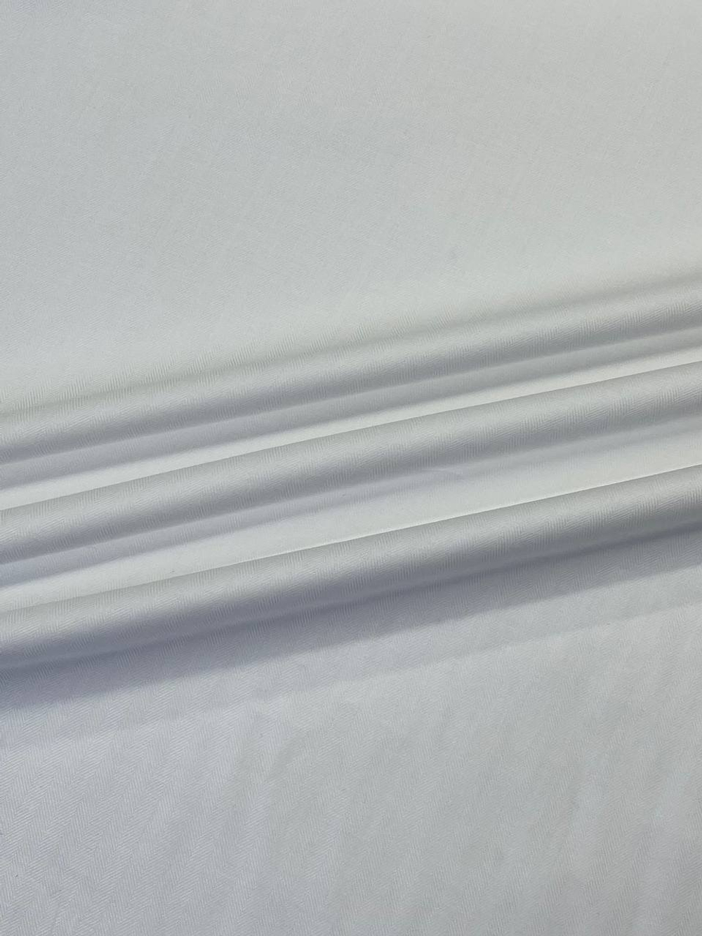 Хлопок Canclini белый в елочку